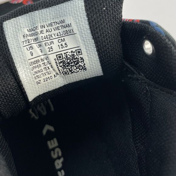 Converse All Stars Chuck Taylor Pirate Print Mid-Tops Infant Toddler Size 9 AHOY - Picture 7 of 7